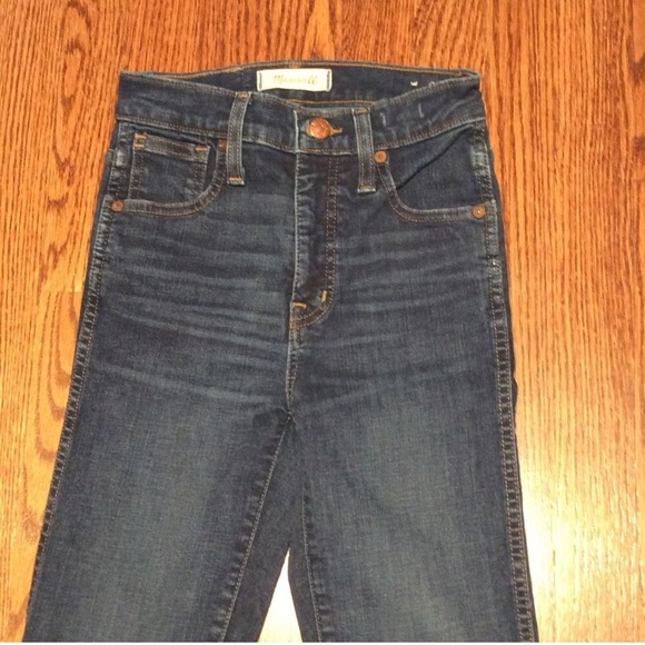 Madewell 10” High-Rise Skinny Jean Hayes Dark Blue - Picture 5 of 9